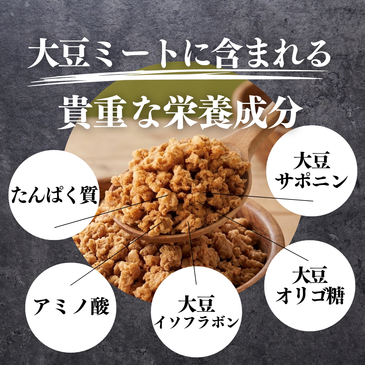 大豆ミートに含まれる貴重な栄養成分