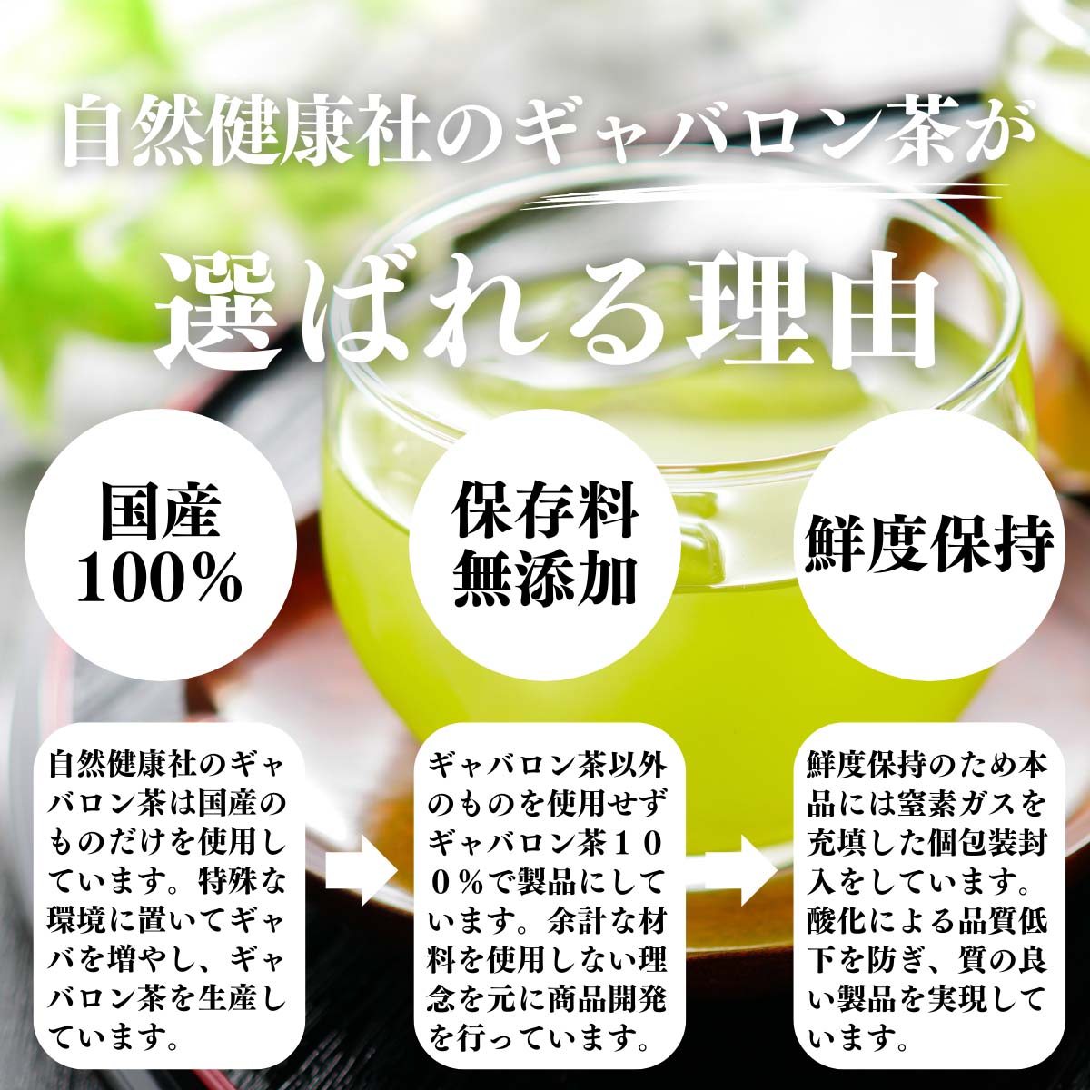 ギャバロン茶が選ばれる理由