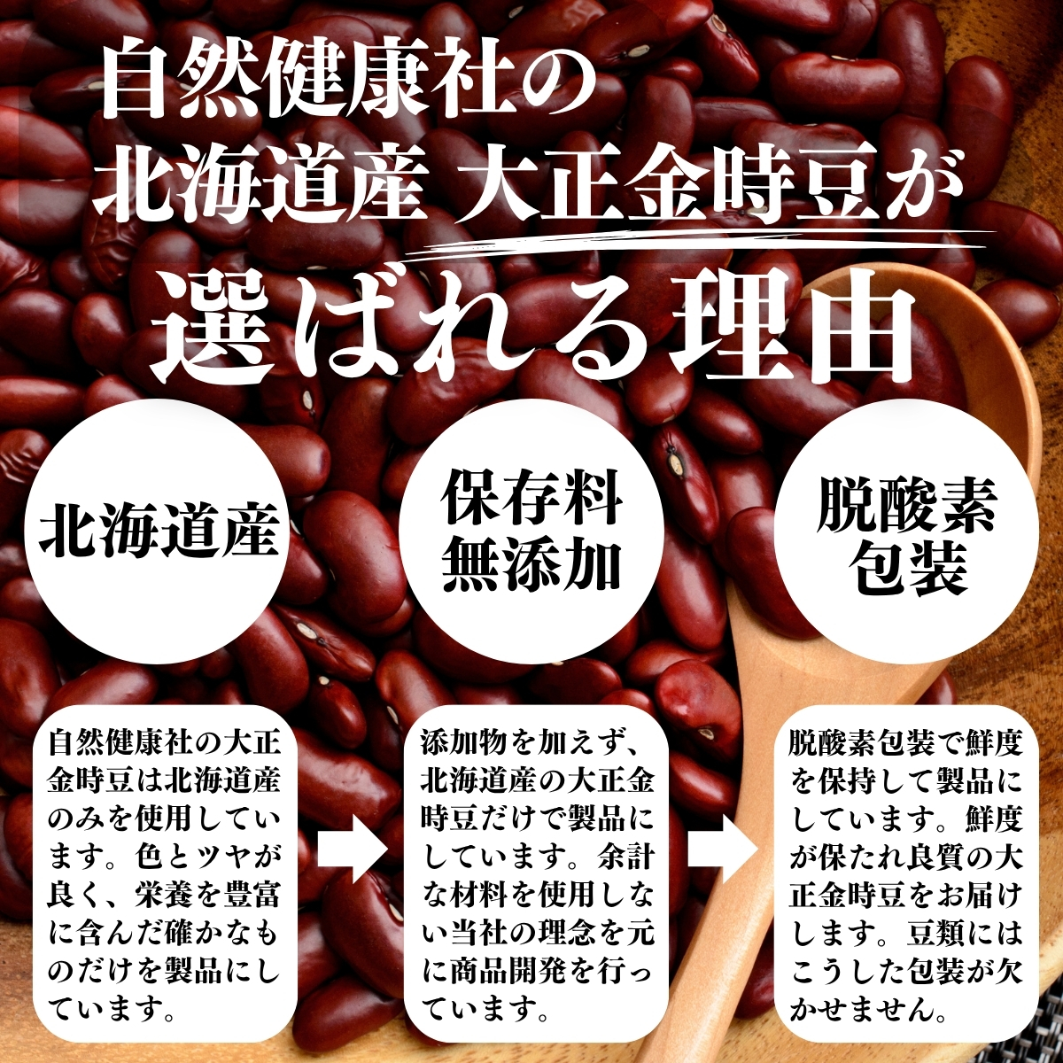 大正金時豆が選ばれる理由