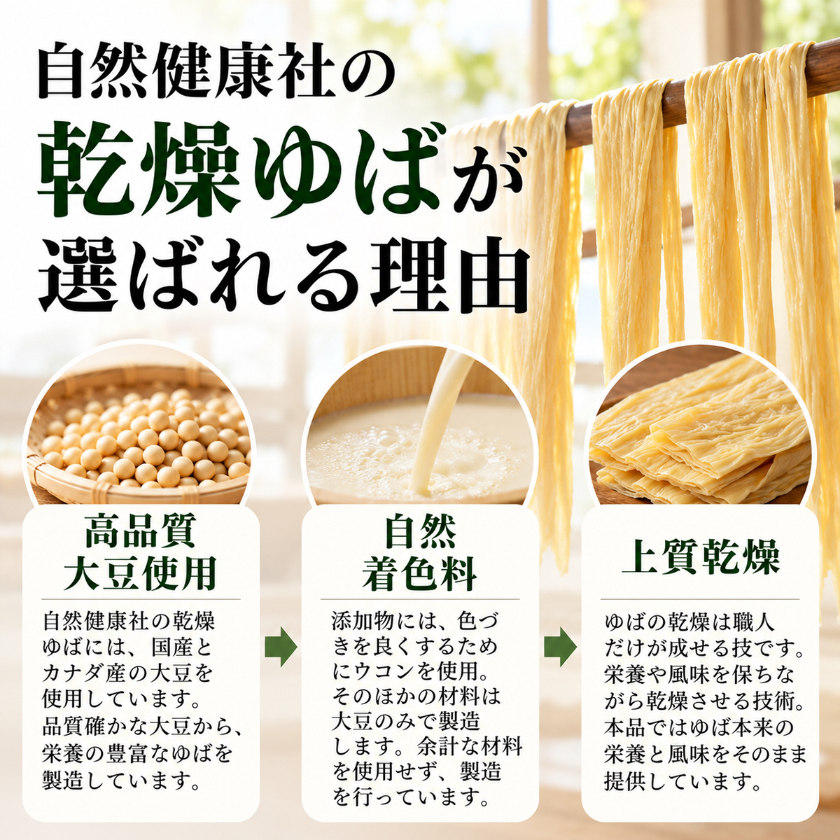 乾燥ゆばが選ばれる理由