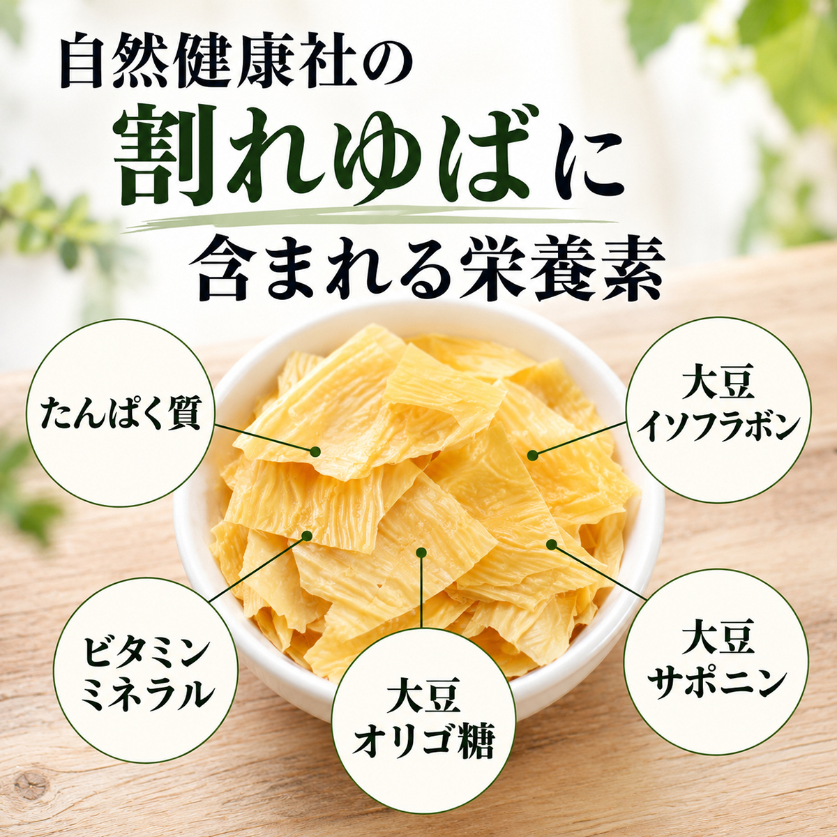 乾燥ゆばに含まれる栄養素