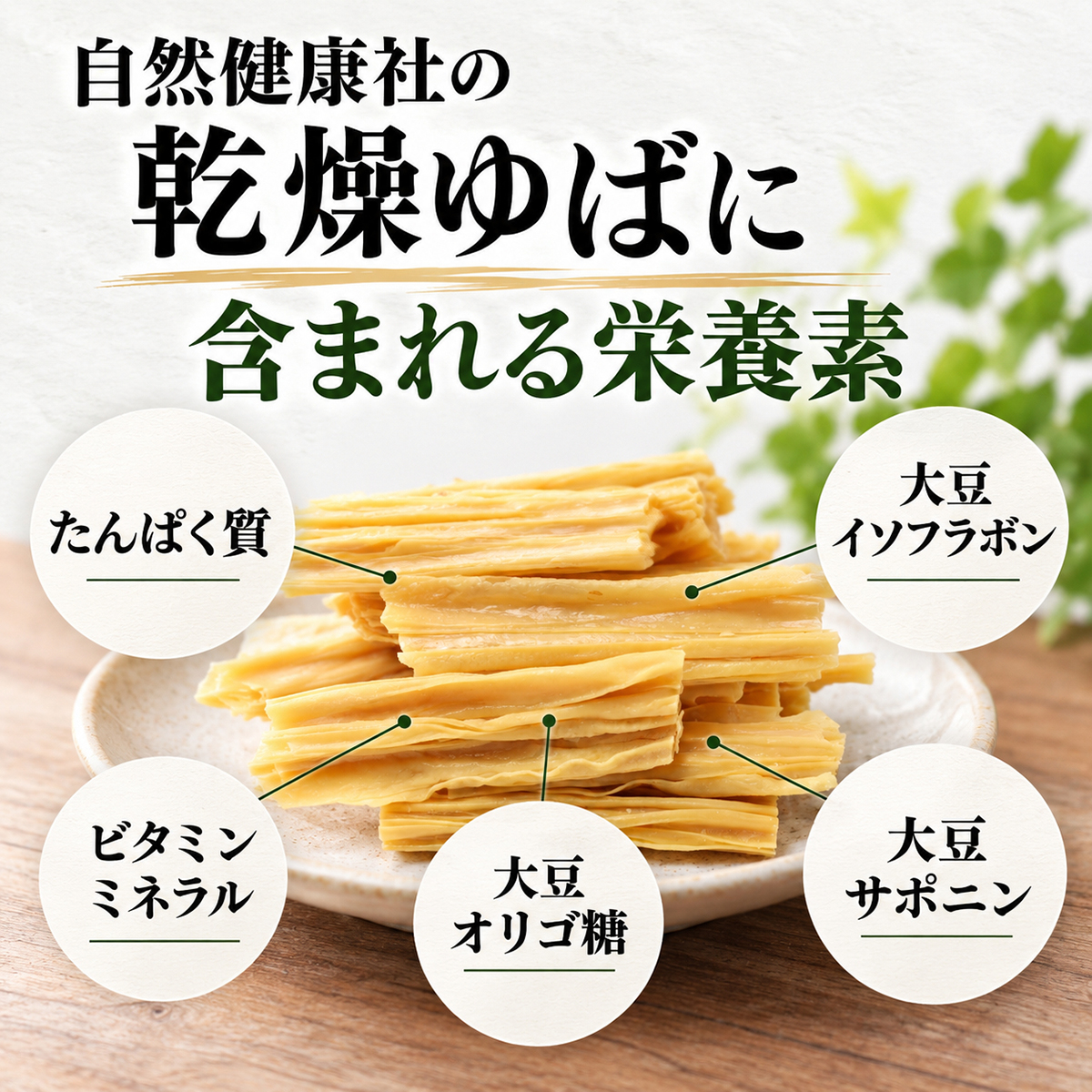 乾燥ゆばに含まれる栄養素