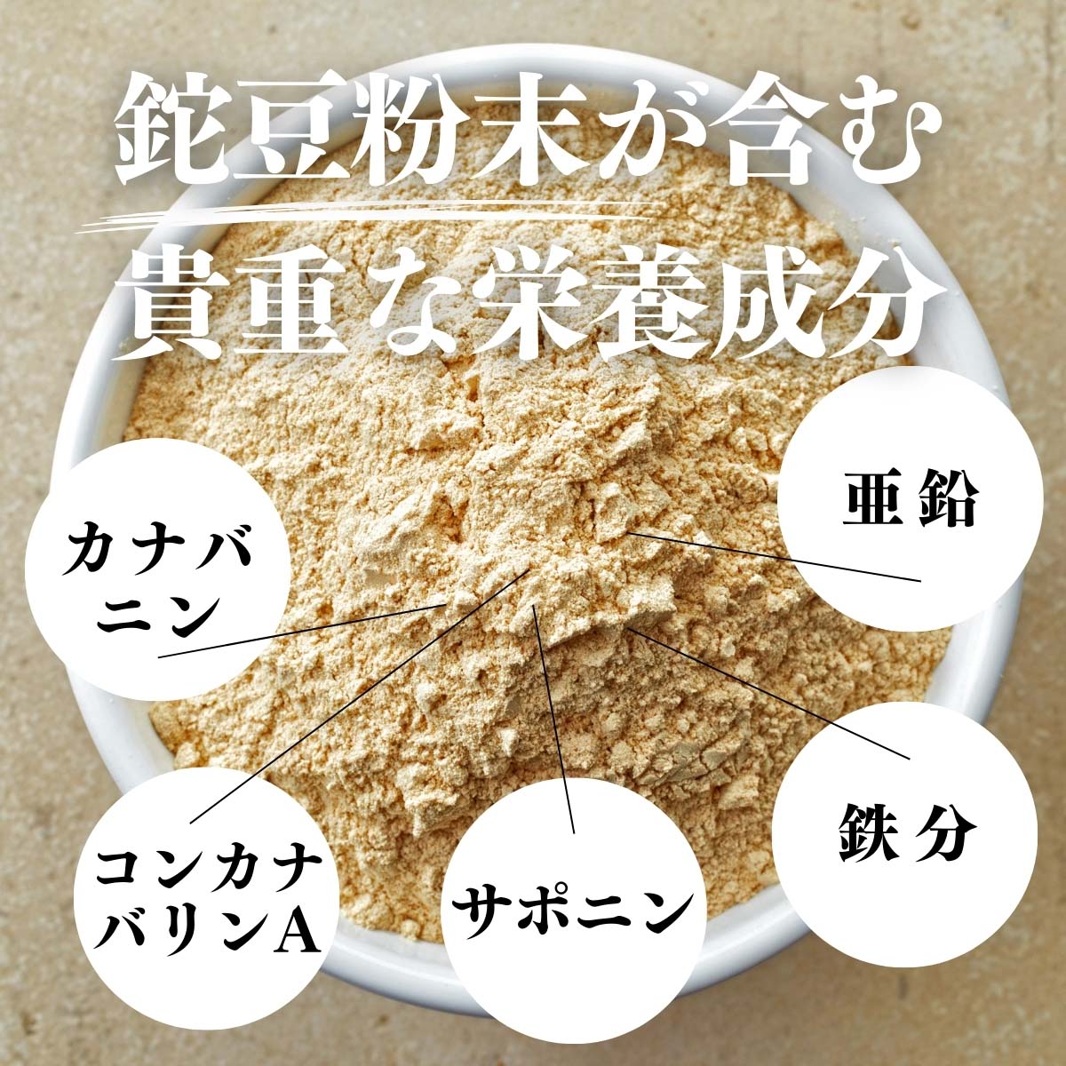 鉈豆粉末が含む貴重な栄養成分