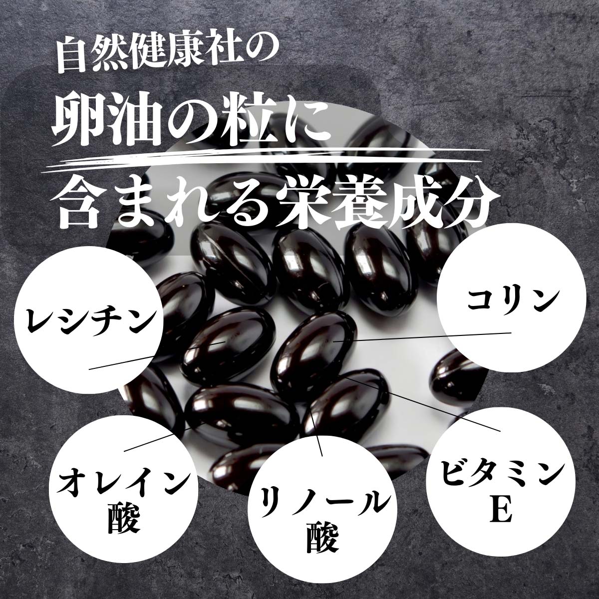 卵油の粒に含まれる栄養成分