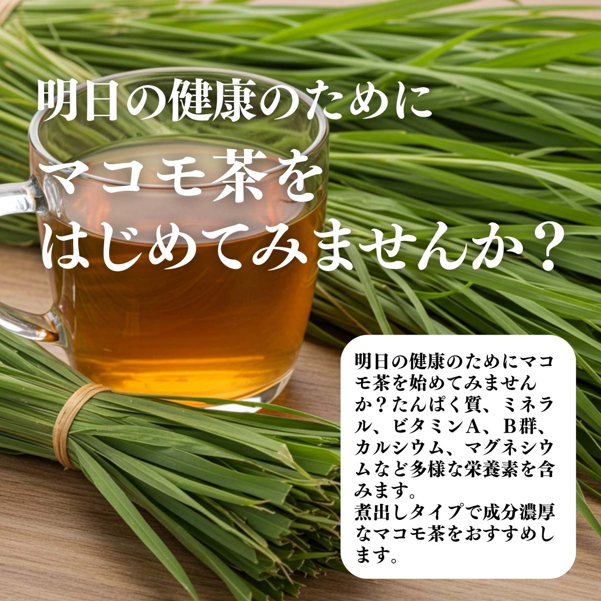 まこも茶をはじめてみませんか？