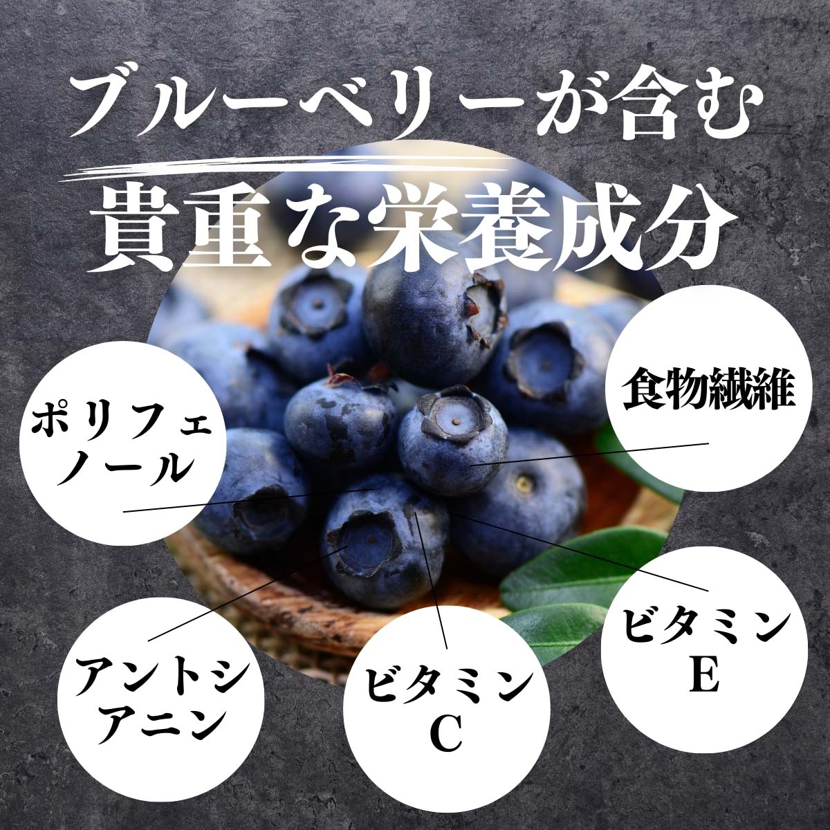 ブルーベリーが含む栄養成分