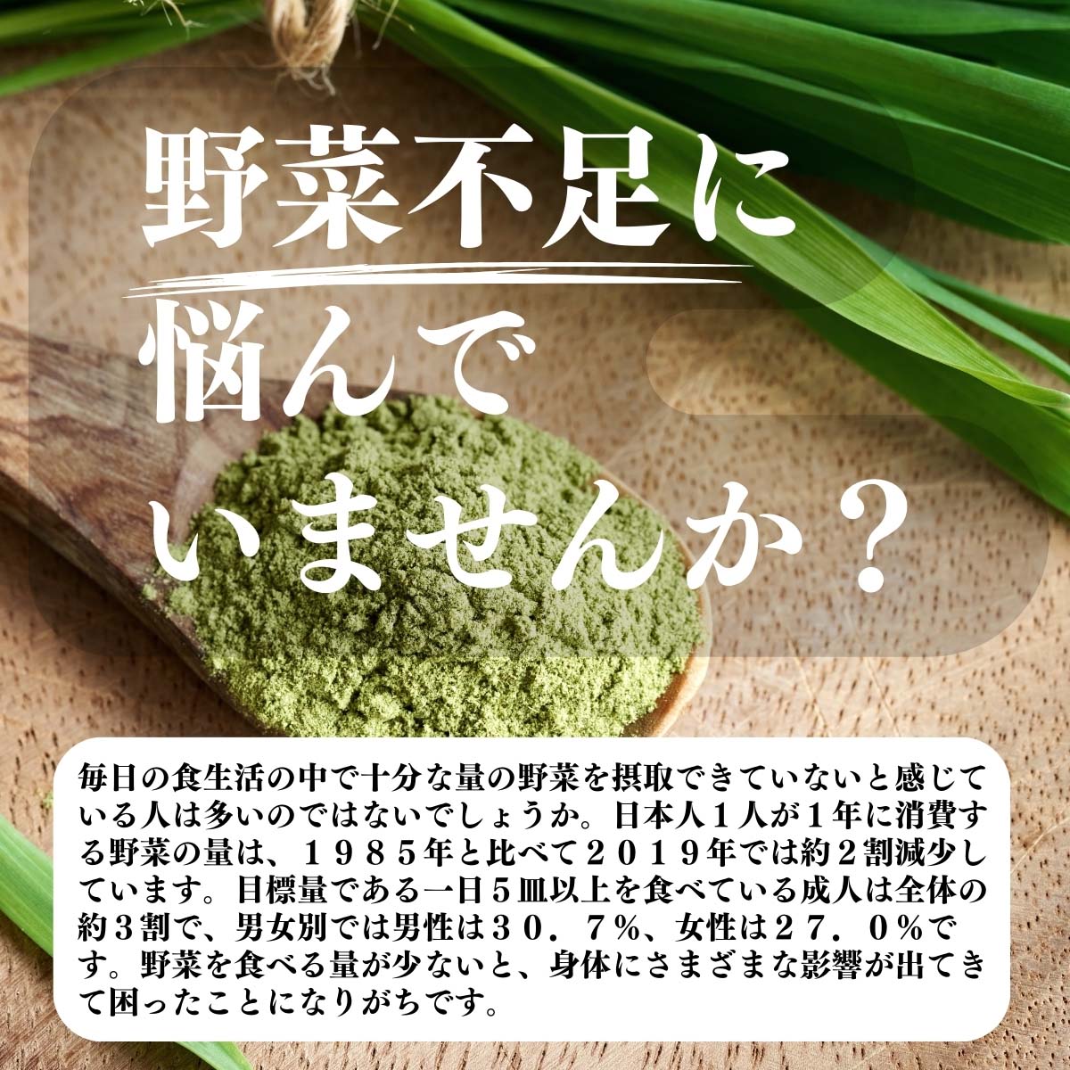 野菜不足に悩んでいませんか？