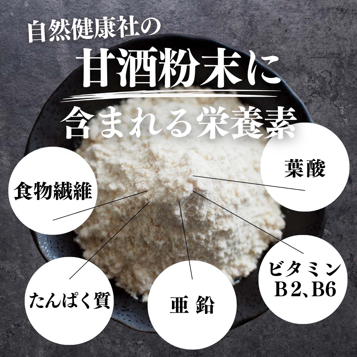 甘酒粉末に含まれる栄養素