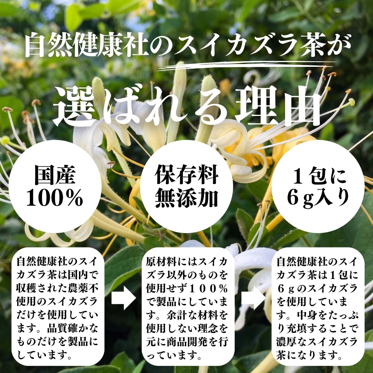 スイカズラ茶が選ばれる理由