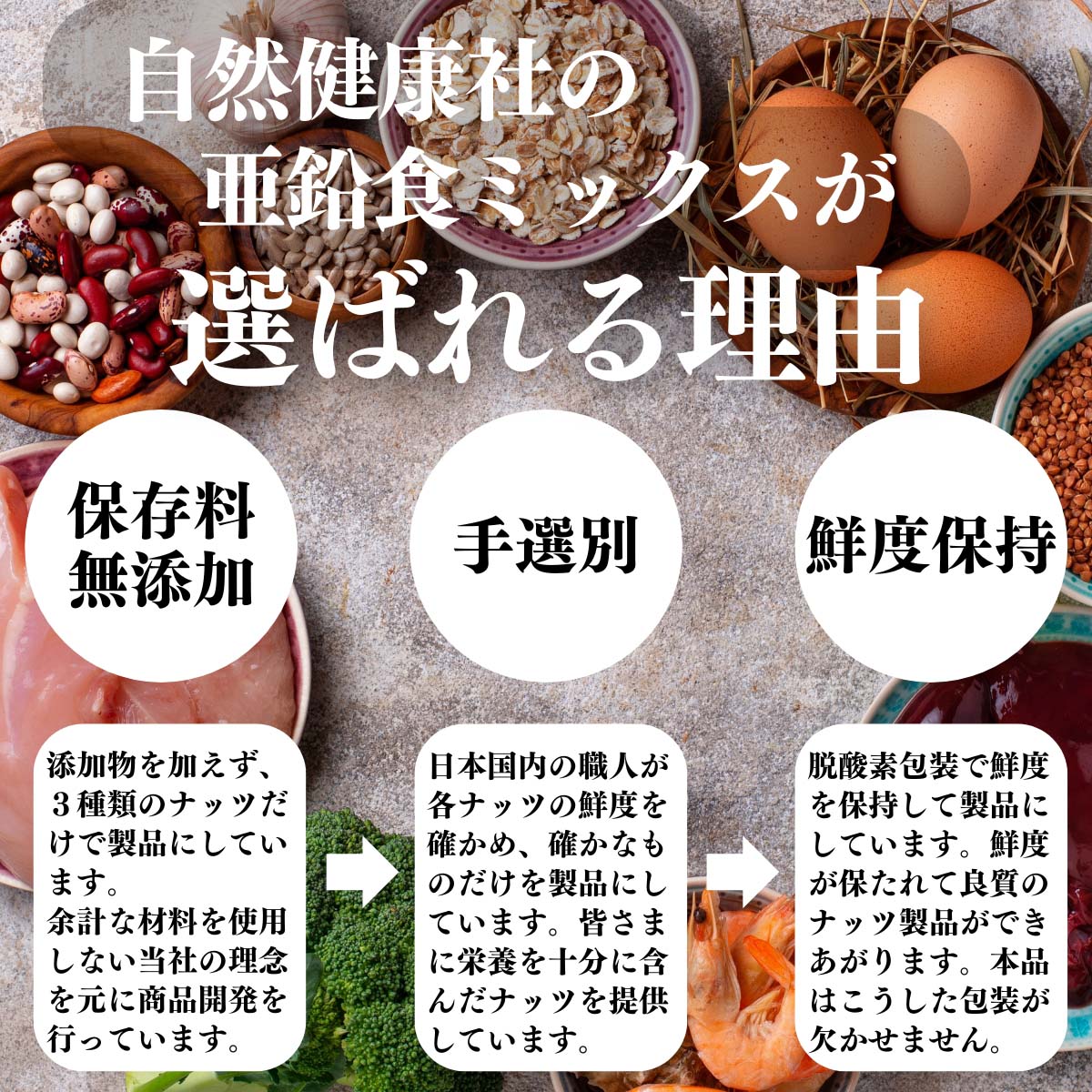 亜鉛食ミックスが選ばれる理由