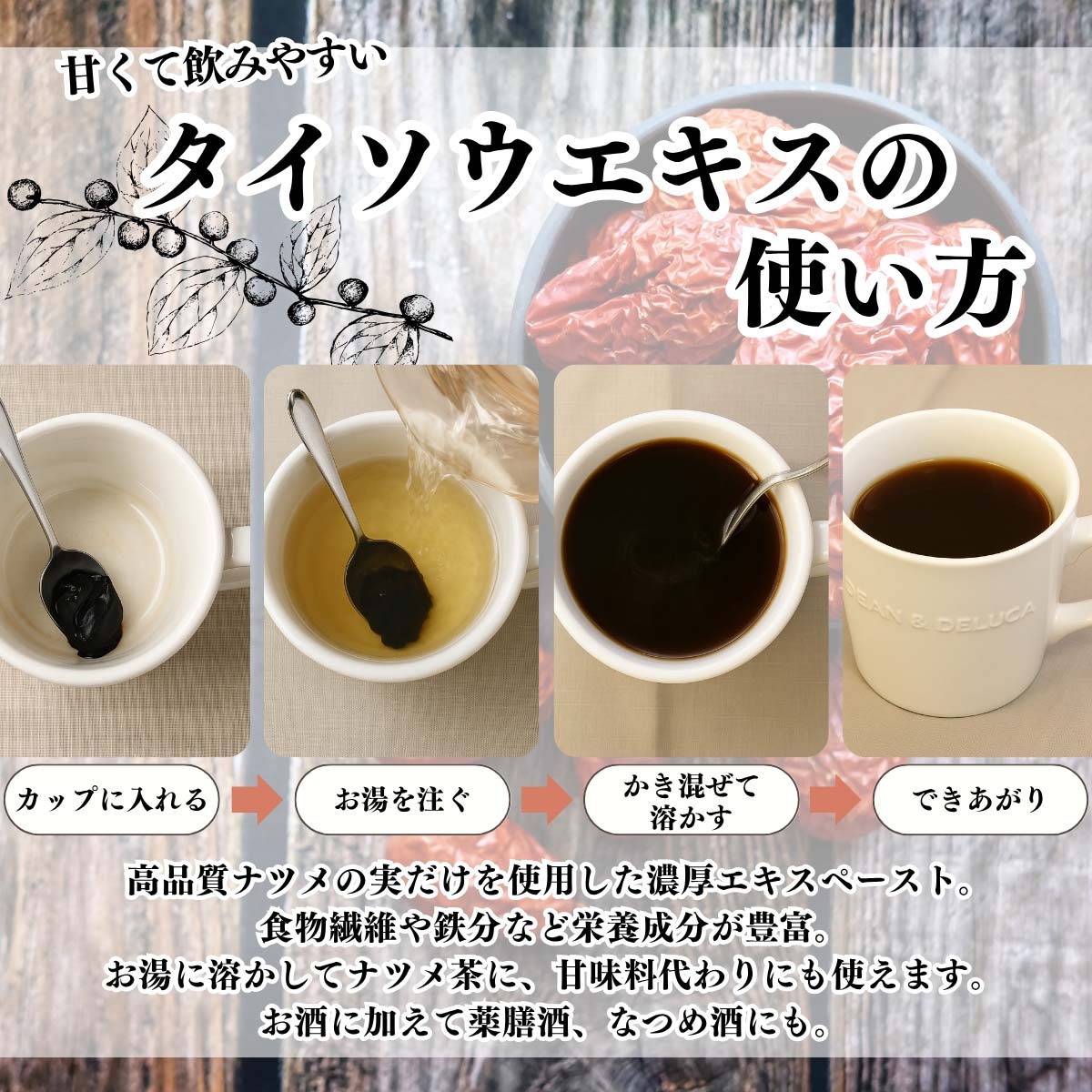 タイソウエキスの使い方