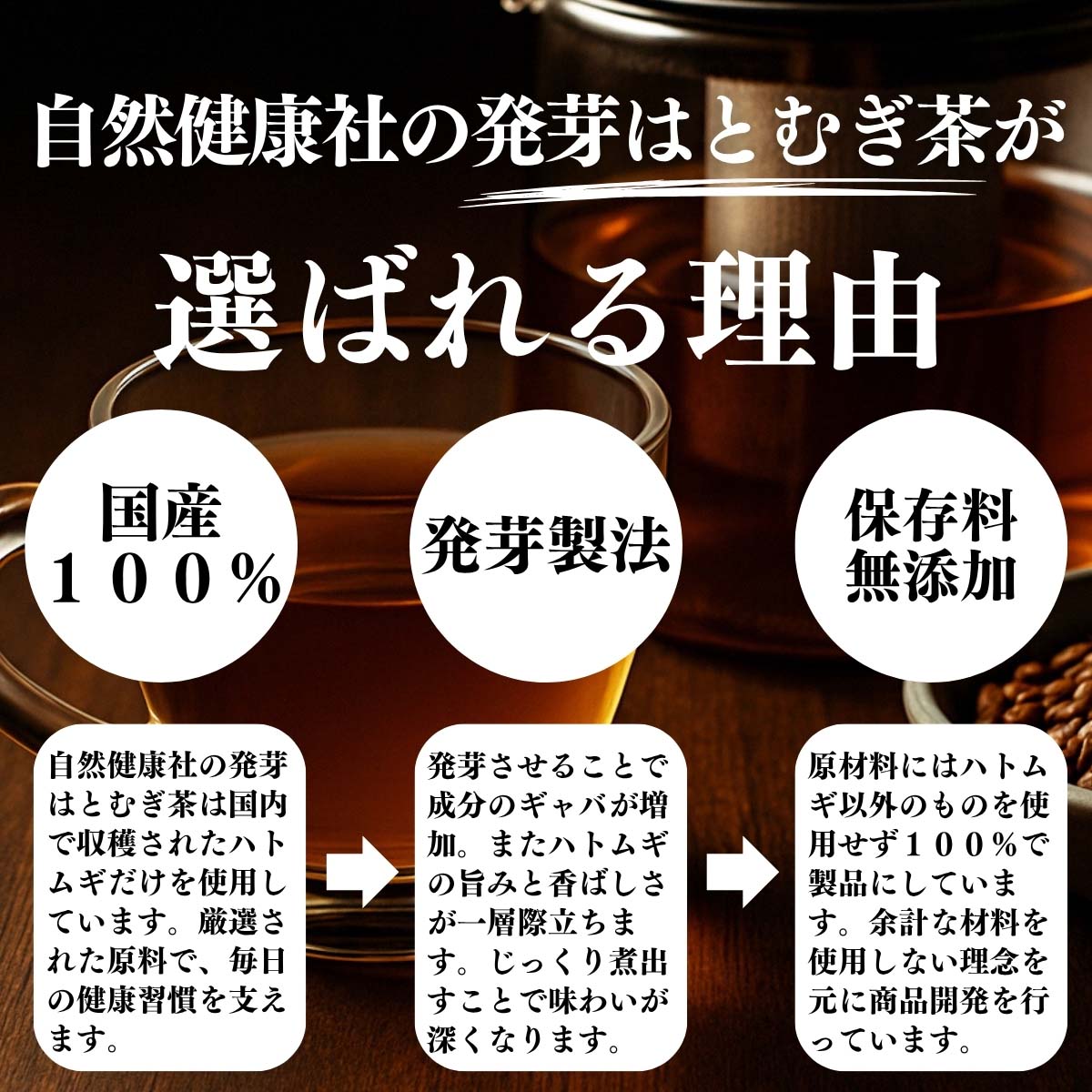 発芽ハトムギ茶が選ばれる理由