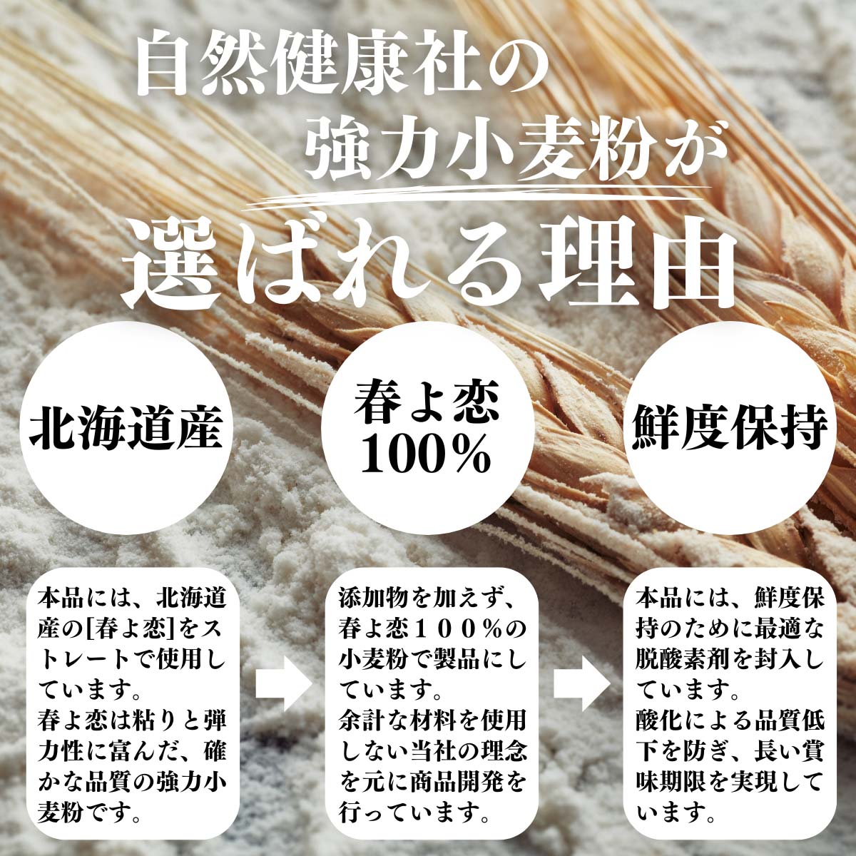 強力小麦粉が選ばれる理由