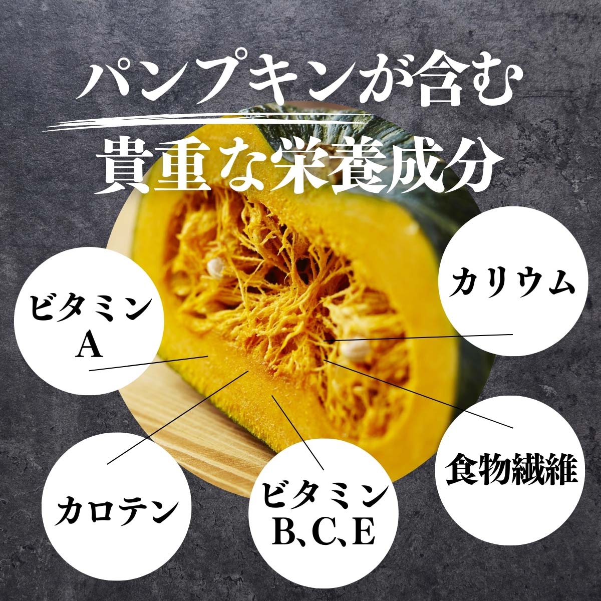 パンプキンが含む栄養成分