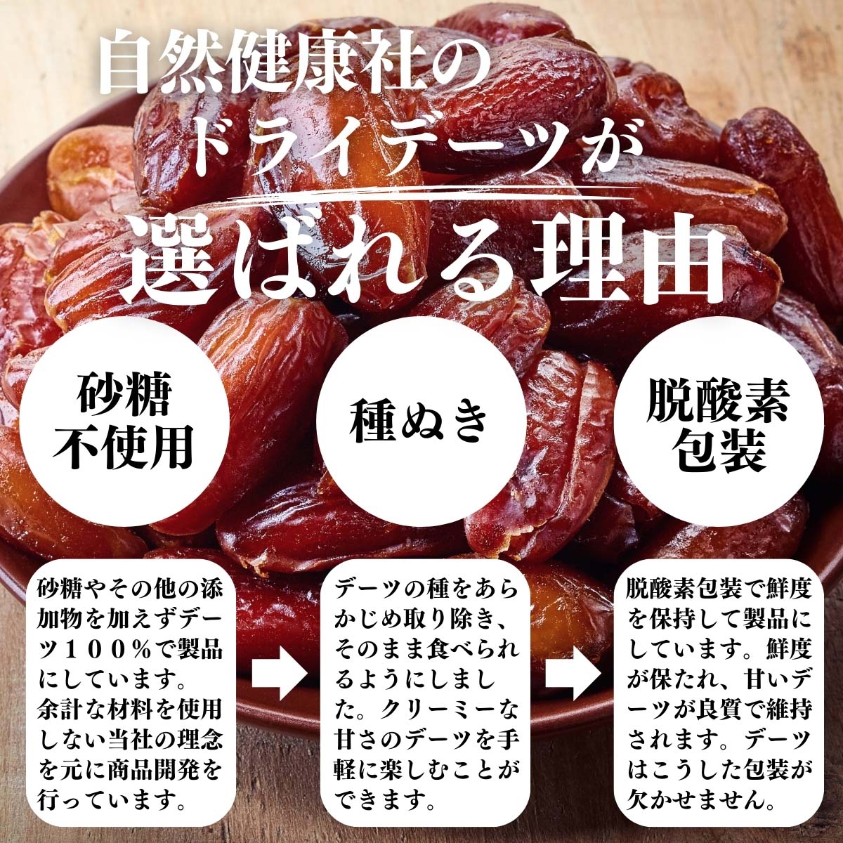 ドライデーツが選ばれる理由