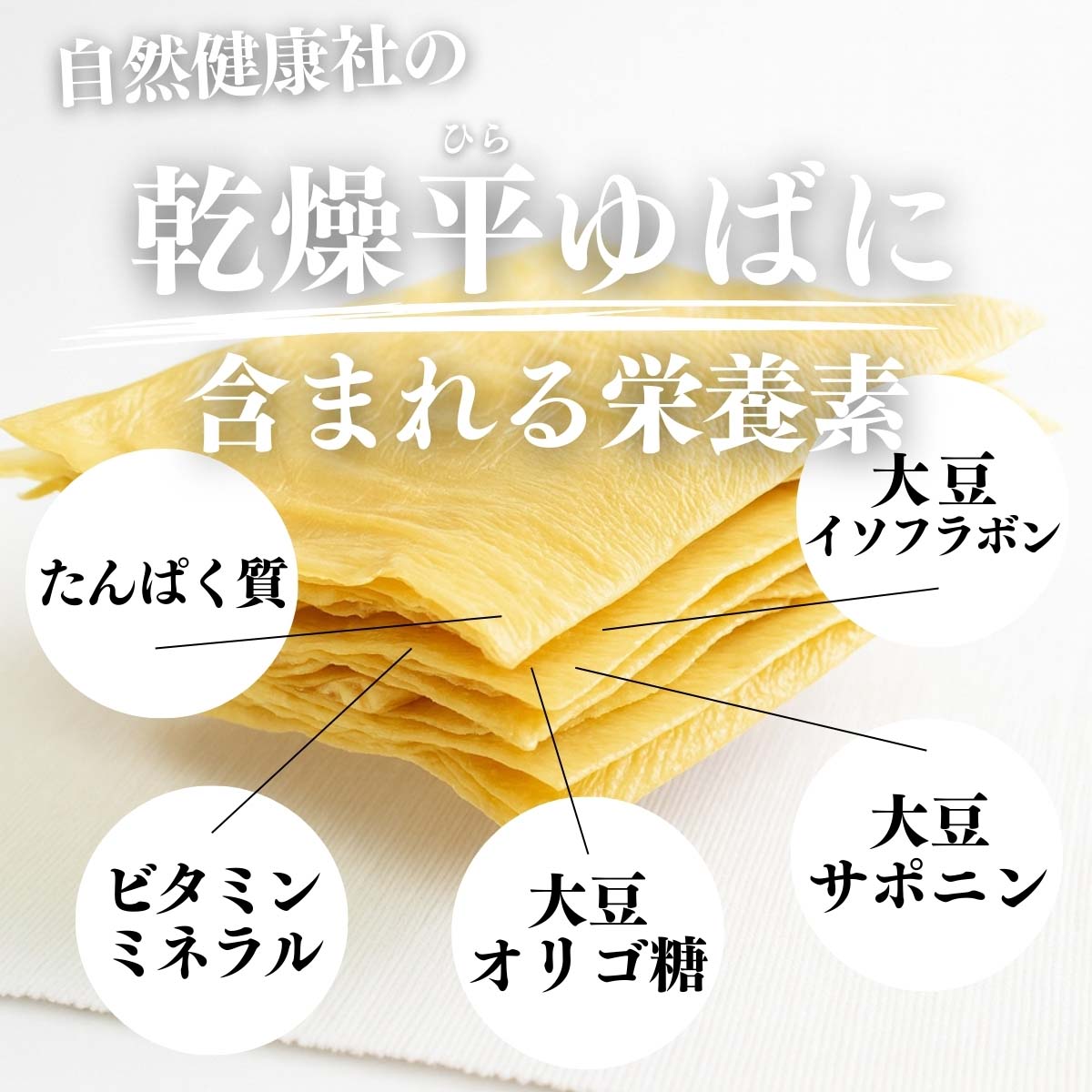 乾燥平ゆばに含まれる栄養素