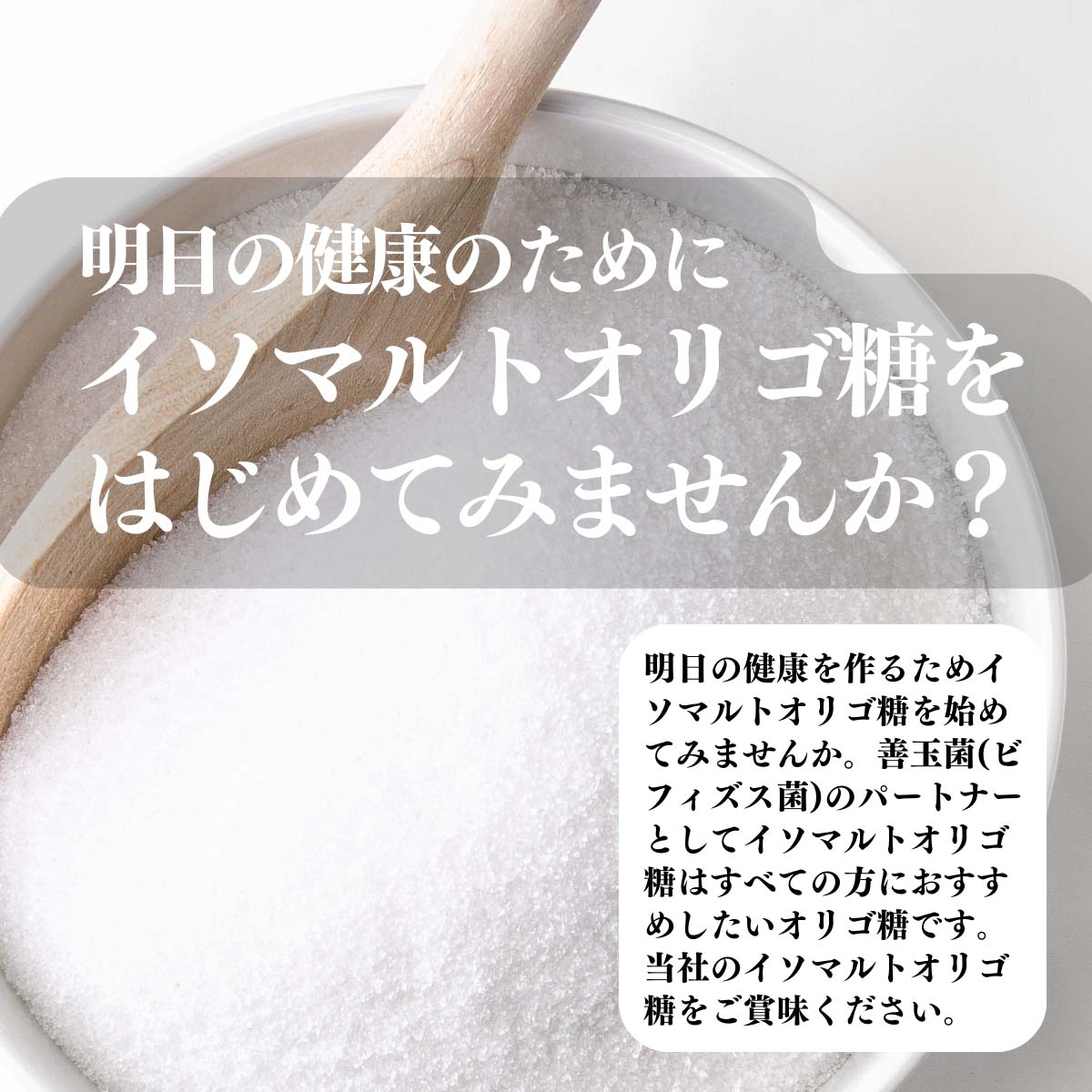 イソマルトオリゴ糖をはじめてみませんか？